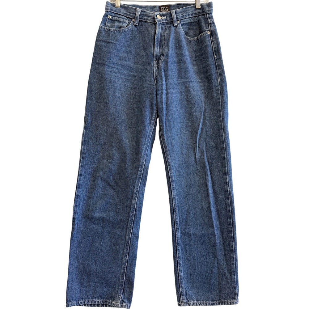 BDG Cowboy Jean Women 28 Blue High Rise Straight Leg 100% Cotton Denim